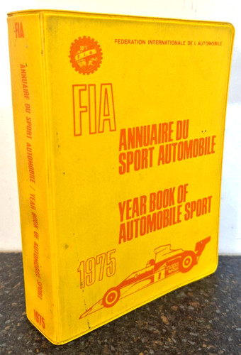 Fia 1975 year book - book, of