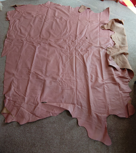 Large dusty pink leather - large,