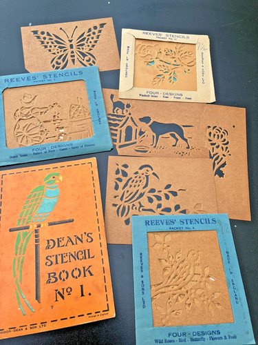 Vintage stencils job lot - vintage,