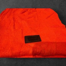 Levi's Mens Orange Beanie Hat