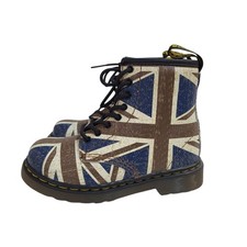 Air Wair Dr Martens Boots Union Jack Leather Uk Kids Size 7 Eu 24 BNWOT 