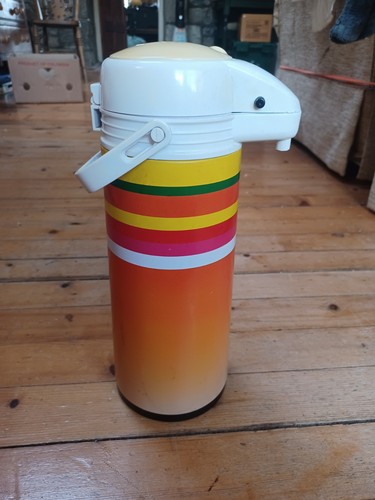 Vintage 1970s airpot thermos - airpot,