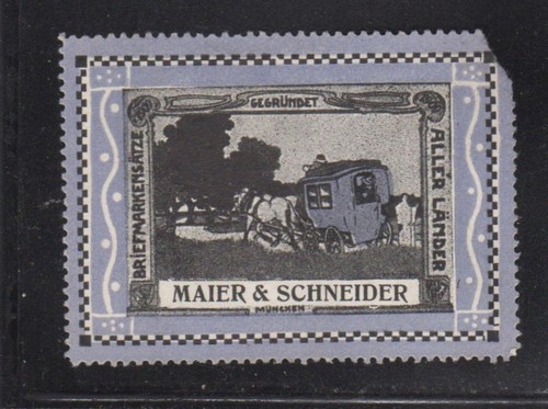 German advertising stamp - german,