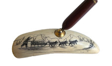 Scrimshaw Style Whales Tooth