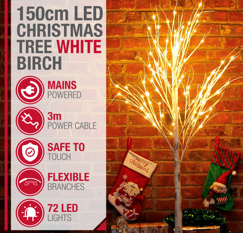 White birch twig christmas - birch,