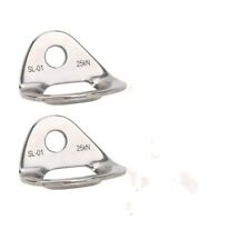 2pcs 10mm Stainless Steel Anchor Bolt Hanger Plate Rock Climbing Caving Equip