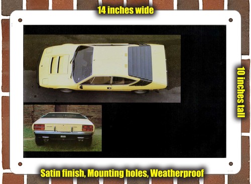 Metal sign 1976 lamborghini - metal,