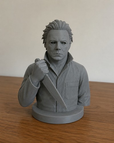 Masked horror character statue - horror,