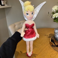 Christmas Red Glittery Tinkerbell from Peter Pan - Disney Store Plush Doll