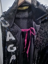 Lady Gaga Custom Black Sequin