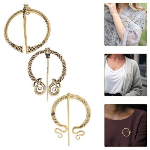 Medieval viking brooch set - medieval,
