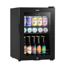 Drinks Fridge 60L with LED Light - Black