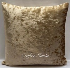 Crushed Velvet Large Cushion Covers or Filled Cushions 17x17", 21x21" or 23"x23"