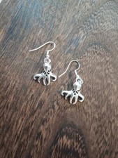 Tibetan Silver Octopus costume jewellery Earrings