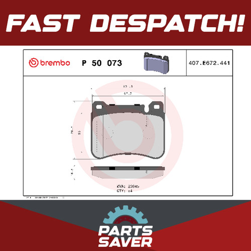 Brake pads set fits mercedes - pads,
