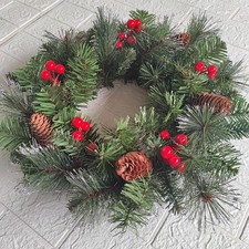 Pre Lit Christmas Wreath Mixed