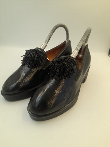 Madeleine black patent - black, loafers