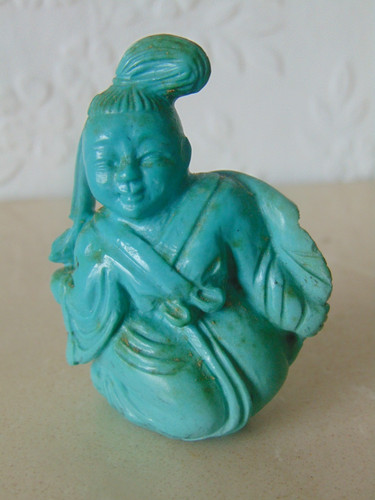 Qing chinese turquoise carved - chinese,