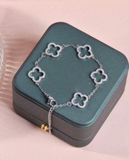 Silver Four Leaf Clover