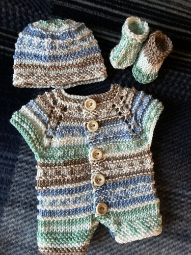 Hand knitted dolls clothes - knitted,