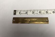Railwayana Brass Signal Box Shelf / Instrument Plate WEST BOX