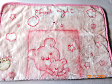 Snuggle Baby Super soft Wrap Blanket Pink 80x90cm Teddy Bear (Blanket Only)
