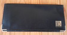 Mens Black Leather Wallet With Cheque Book Holder  ""Salespoint  Advertising ""