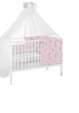 Canopy Holder Pole Bar Drape Mosquito Net with Ribbon COTBED/ COT Bunny Pink