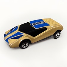 Matchbox Superfast No67 Datsun 280ZX Turbo 1985 Diecast Car Yellow/Blue Vintage