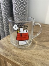 Vintage peanuts snoopy glass - snoopy,