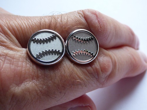Baseball design cufflinks - , *
