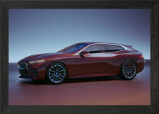 Maroon BMW Concept Car Framed