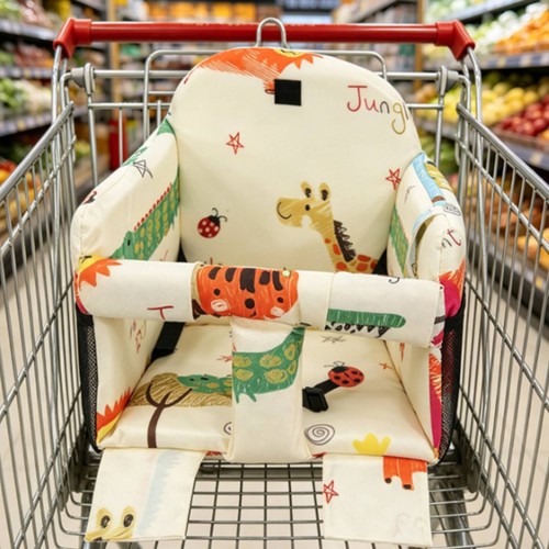 Shopping basket seat cushion - shopping,
