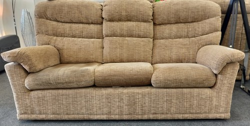 Beige fabric seater - fabric, suite-