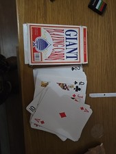 KAV Jumbo Large 13x9x2cm Playing Card Deck Pack of 52- Plastic Coated Game Cards