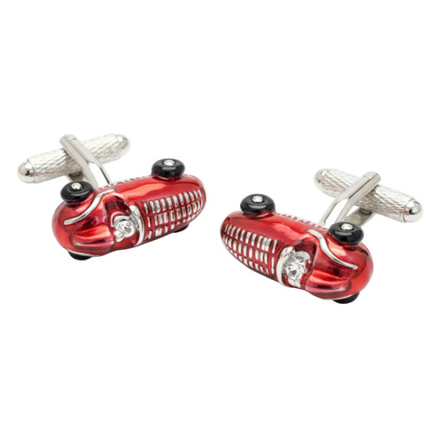 Vintage racing car cufflinks - car,