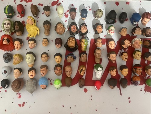 Action figure head bundle - bundle, 1/12
