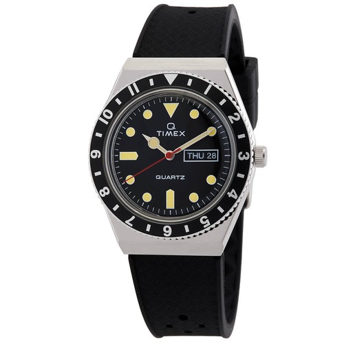 Timex quartz black - q,