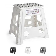 HOUSE DAY 16 inch(40cm) Folding Step Stool Large Size Kitchen Folding Step Stool