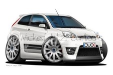 WickedArtz Cartoon Car Ford