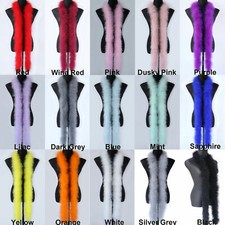 2 yards Turkey Chandelle Marabou Feather BoaParty Dress Up Wedding Crafting 