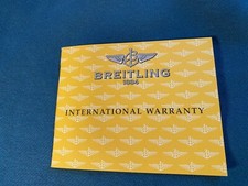 Breitling Warranty Certificate For Breitling B-2 A42362