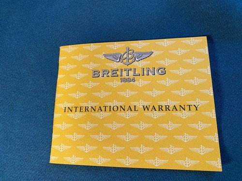 Breitling warranty certificate - breitling,