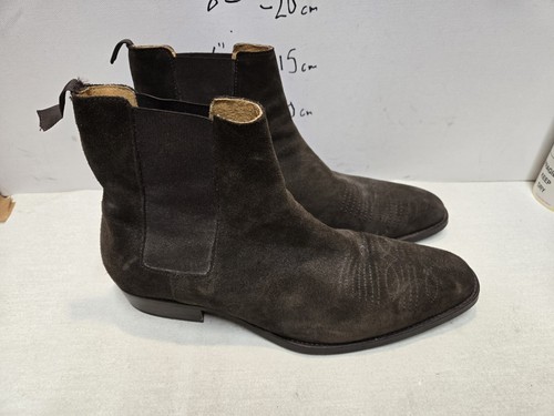 Mens brown genuine - genuine, suede