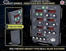 Radio Stack with Transponder for Flight Simulator (STANDARD EDITION)