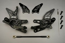Black Adjustable Rearsets