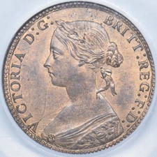 1860 Halfpenny (CGS UNC 82) -