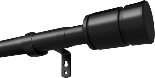 Matte black curtain poles - curtain,
