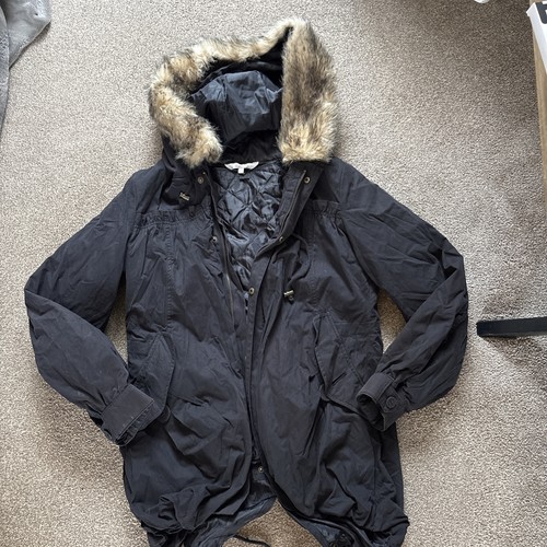 Debenhams black parka - black, coat