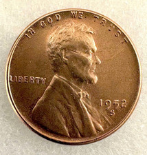 Rare 1952-S Lincoln Wheat